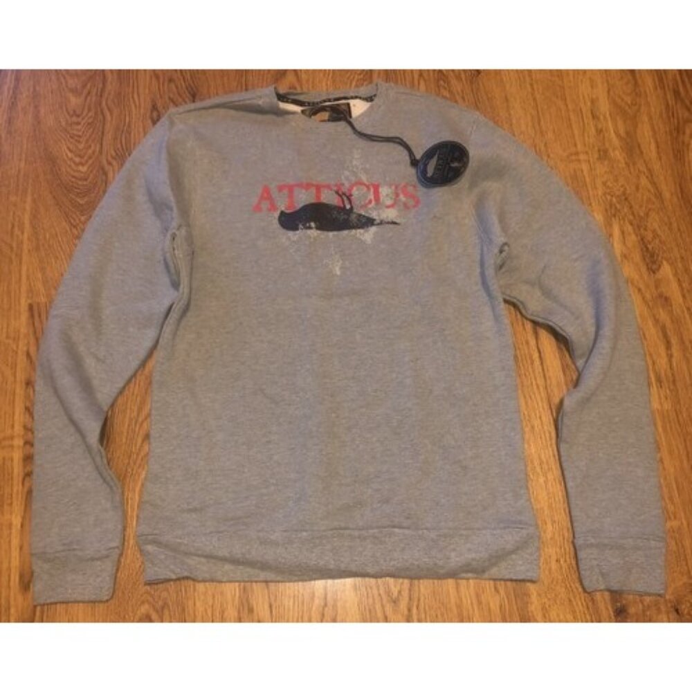 RARE NWT ATTICUS Brand Deadbird Skate Punk Emo Blink 182 Crewneck Medium